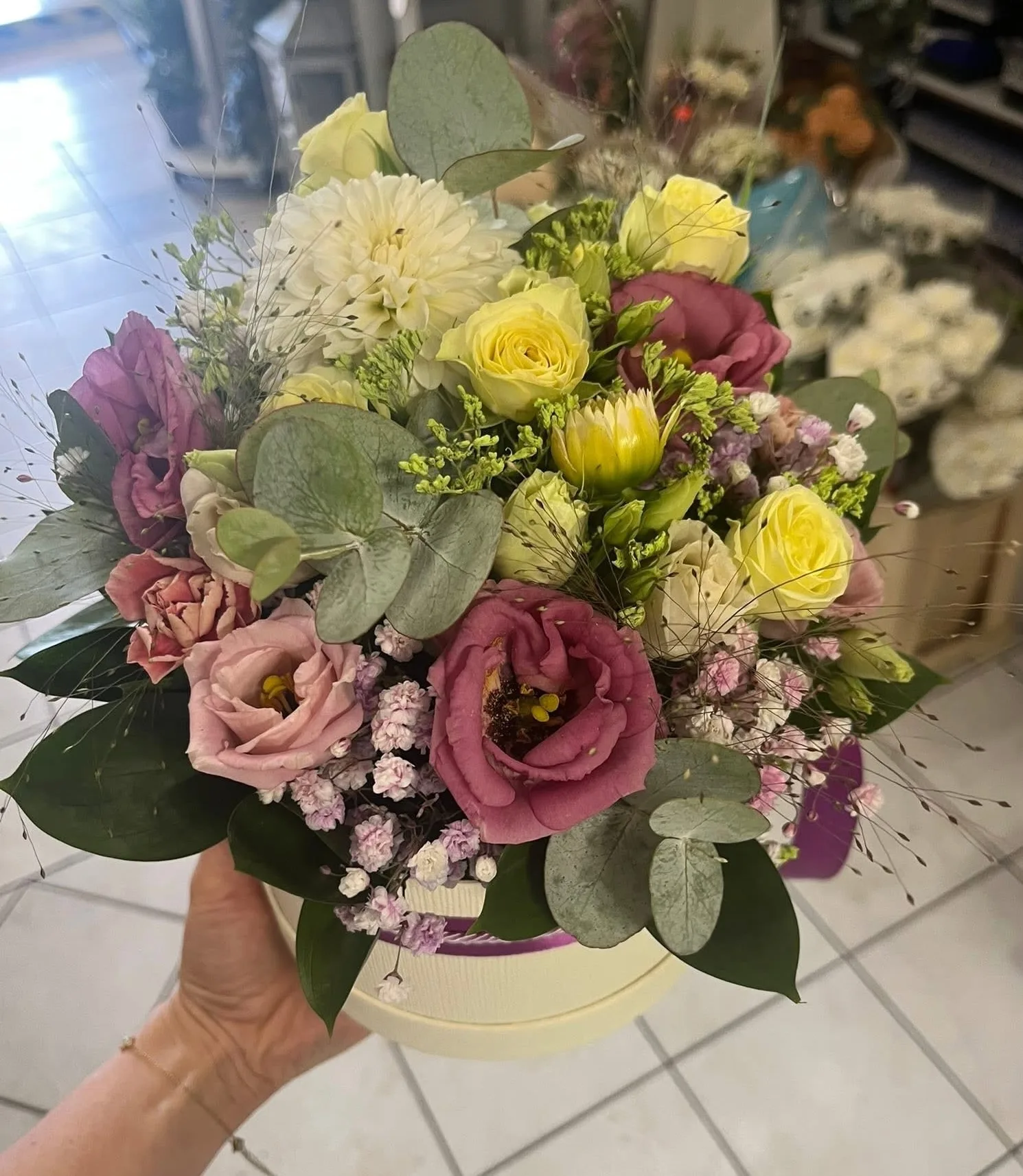 Spring tulips bouquet