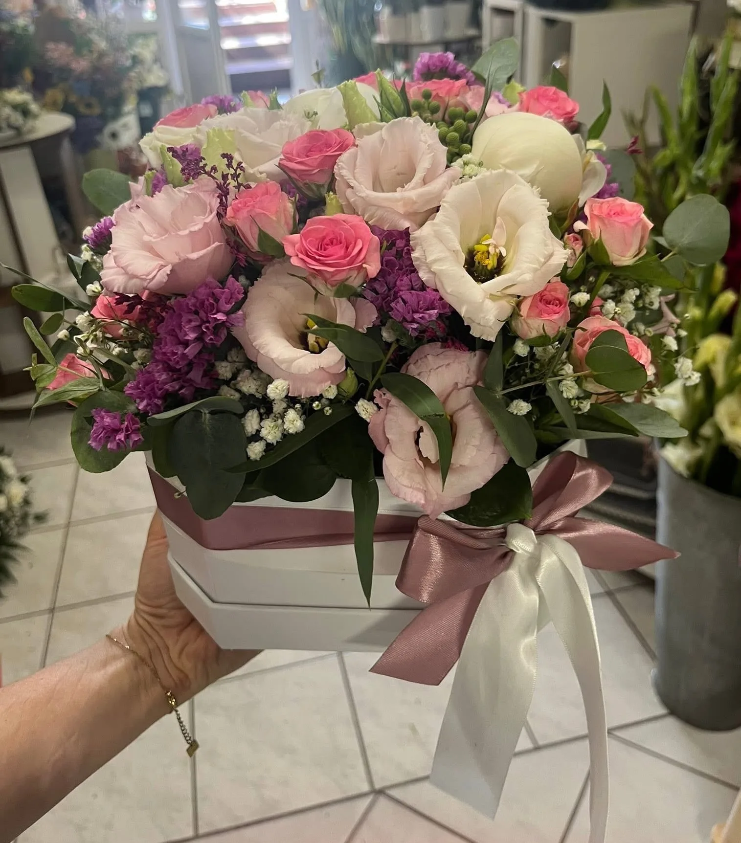 White bridal bouquet